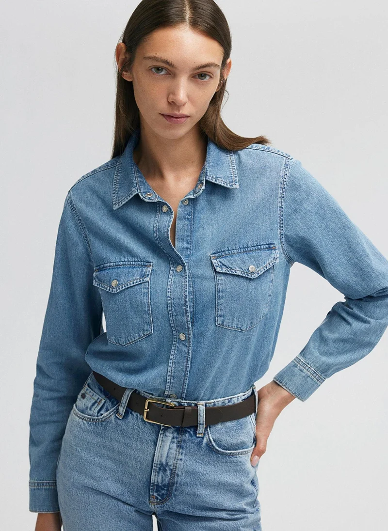 مافي Merida Mid Real Blue Jean Shirt
